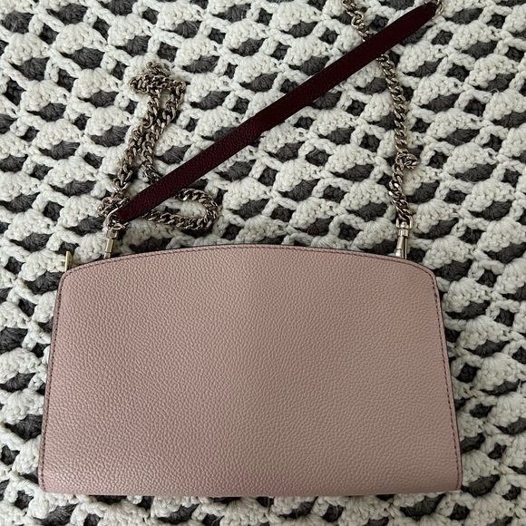 Michael Kors Maroon and Pink w/Gold hardware crossbody purse - Picture 5 of 6